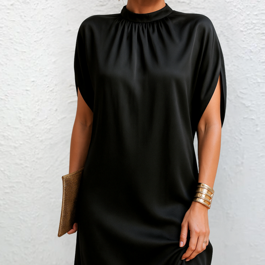ZAVENA | Corte recto, tejido plano, vestido