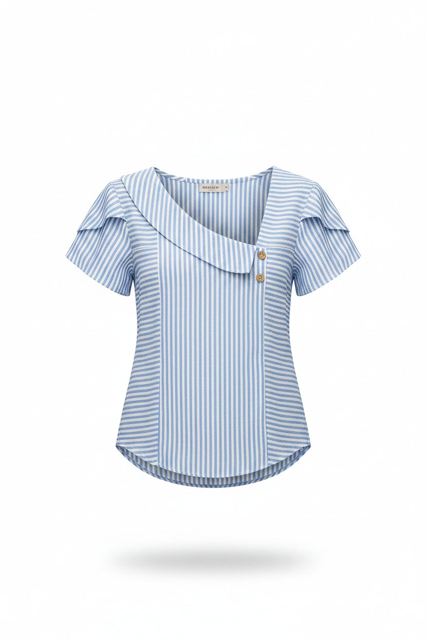 VESNIA | Blusa con escote asimétrico