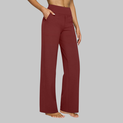RYLENA | Tiro alto, tejido elástico, pantalones
