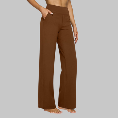 RYLENA | Tiro alto, tejido elástico, pantalones