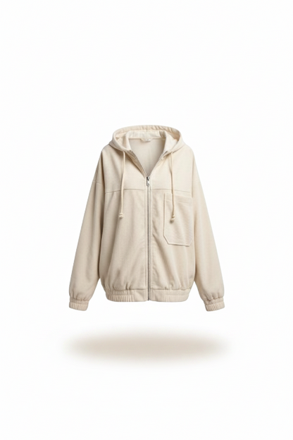 ORILISE | Sudadera pana con cierre frontal