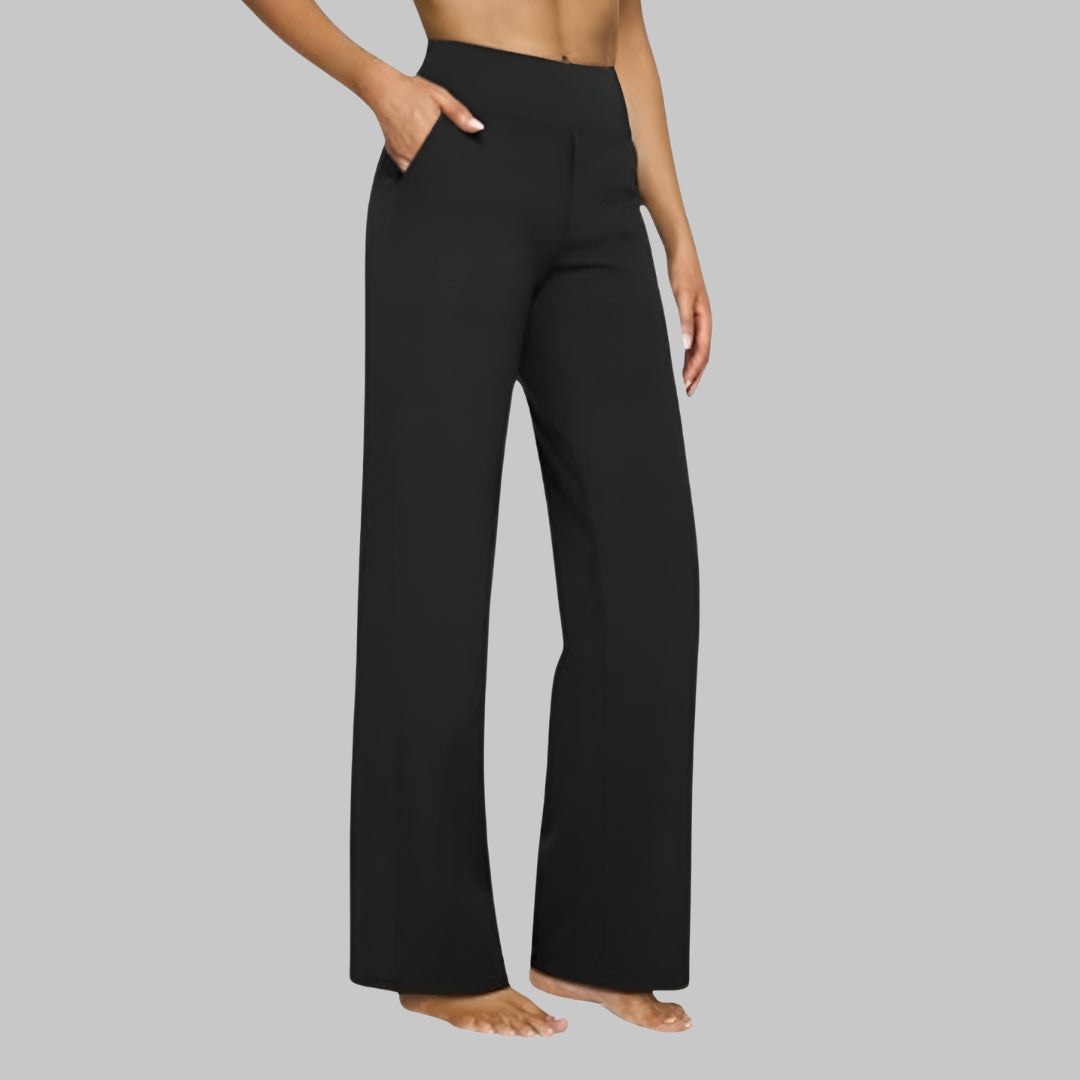 RYLENA | Tiro alto, tejido elástico, pantalones