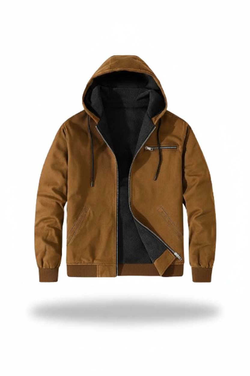 ALTIERIE | Chaqueta moderna con capucha y forro térmico para hombre