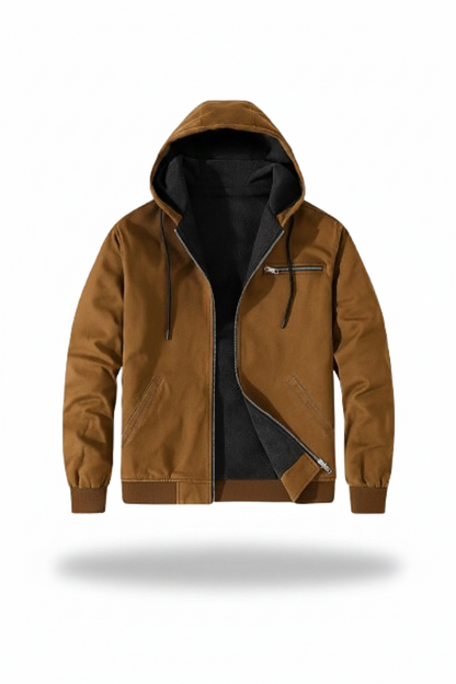 ALTIERIE | Chaqueta moderna con capucha y forro térmico para hombre