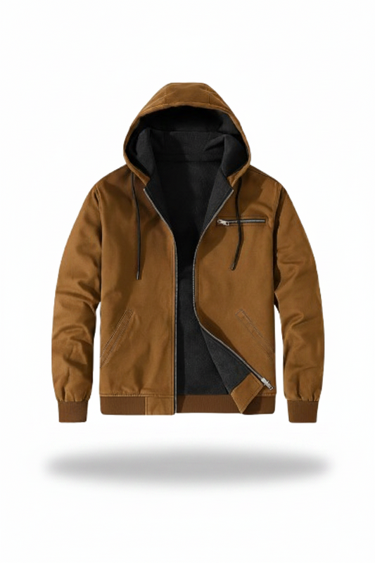 ALTIERIE | Chaqueta moderna con capucha y forro térmico para hombre
