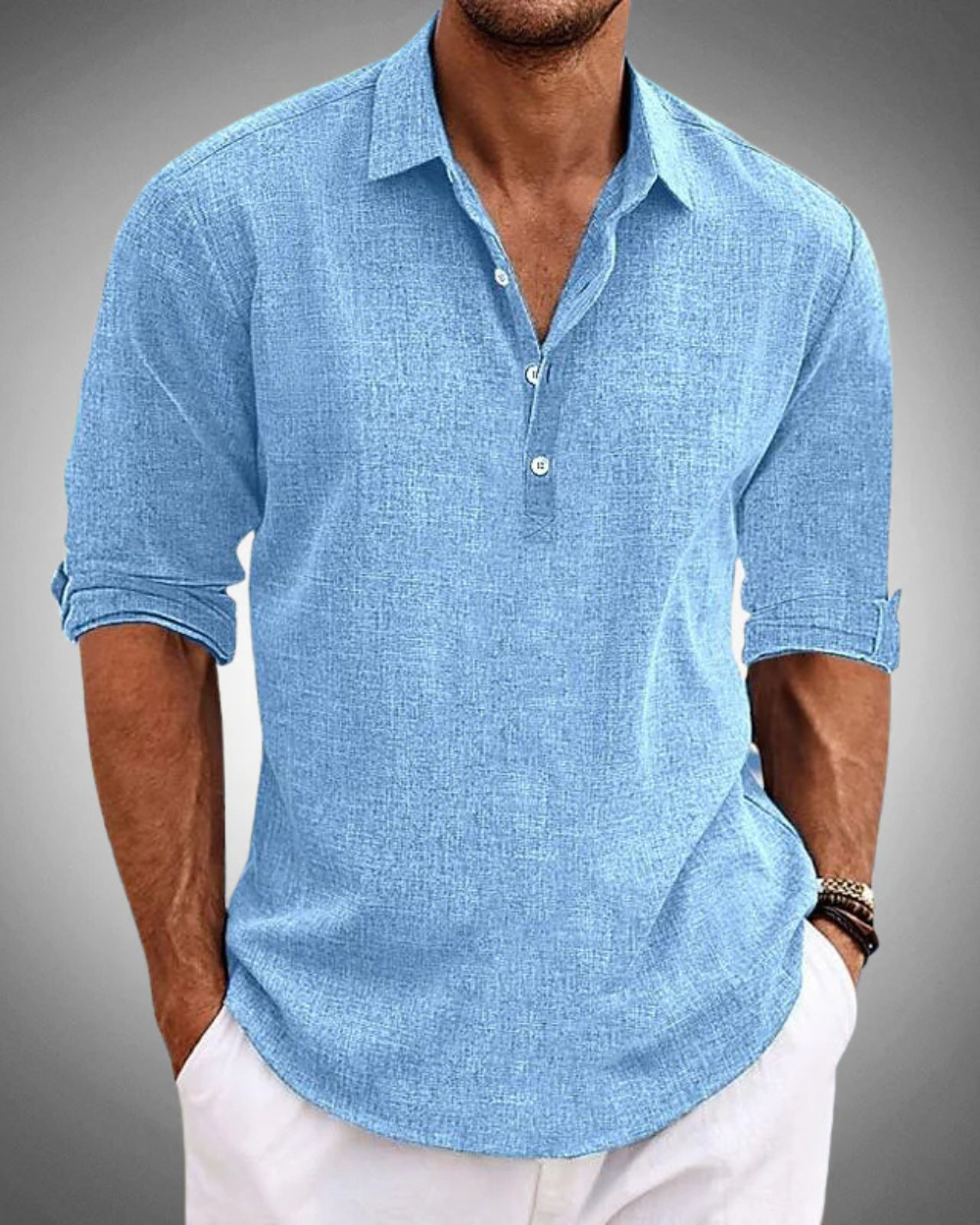 MIRELZO |  Camisa Clásica de Algodón Premium Elegante