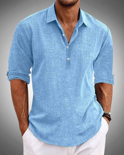 MIRELZO |  Camisa Clásica de Algodón Premium Elegante