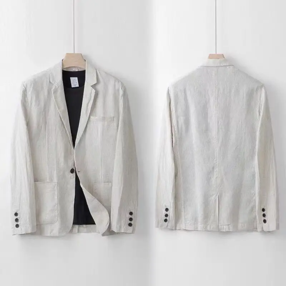 MONTIERO | Conjunto de lino cómodo y transpirable para hombre