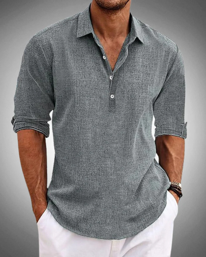 MIRELZO |  Camisa Clásica de Algodón Premium Elegante