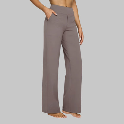 RYLENA | Tiro alto, tejido elástico, pantalones