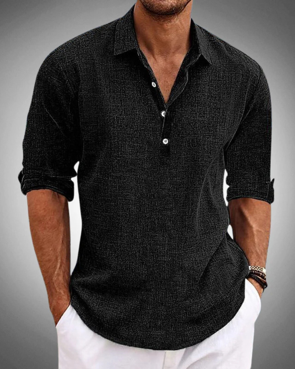 MIRELZO |  Camisa Clásica de Algodón Premium Elegante