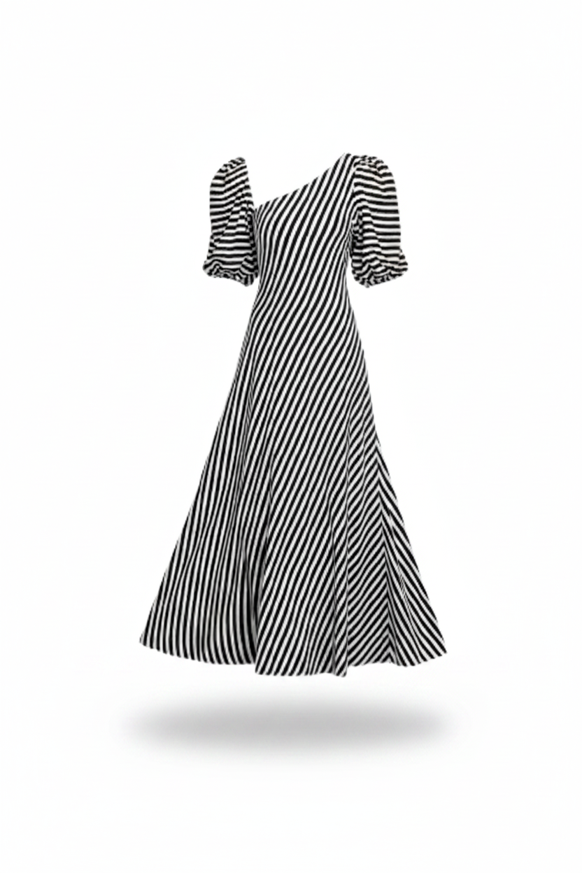 AVYRA |  Vestido maxi con hombros descubiertos
