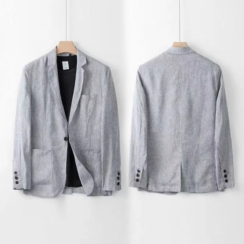 MONTIERO | Conjunto de lino cómodo y transpirable para hombre