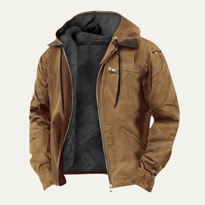 ALTIERIE | Chaqueta moderna con capucha y forro térmico para hombre
