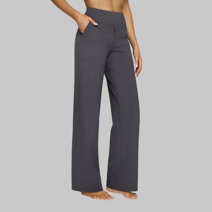 RYLENA | Tiro alto, tejido elástico, pantalones