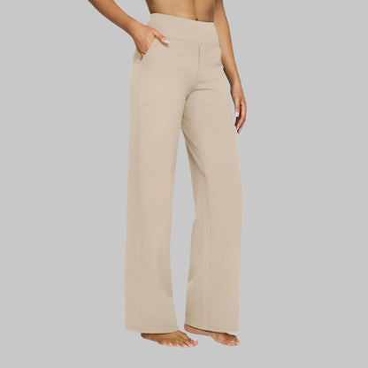 RYLENA | Tiro alto, tejido elástico, pantalones