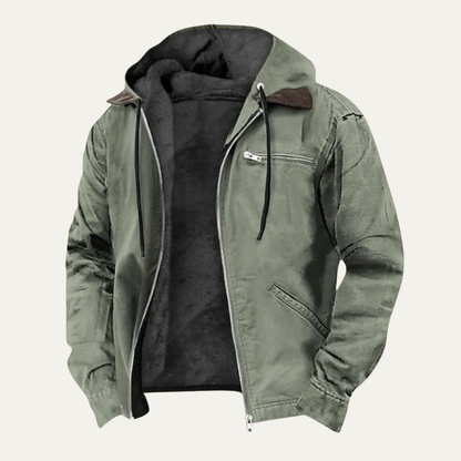 ALTIERIE | Chaqueta moderna con capucha y forro térmico para hombre