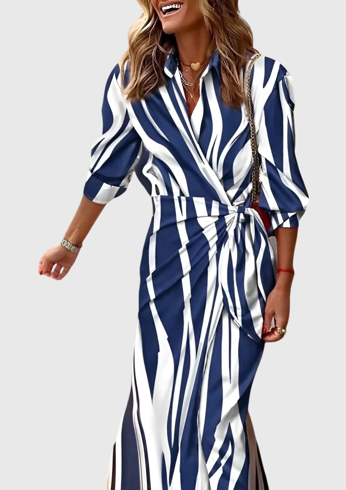 EVERLY | Elegante vestido con estampado