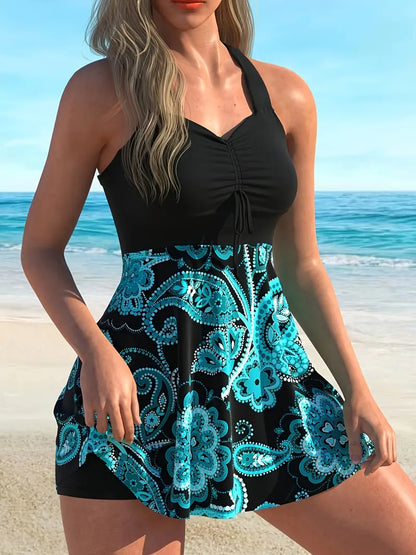 SABLE | Traje de Baño de Dos Piezas con Tirantes y Shorts Separables