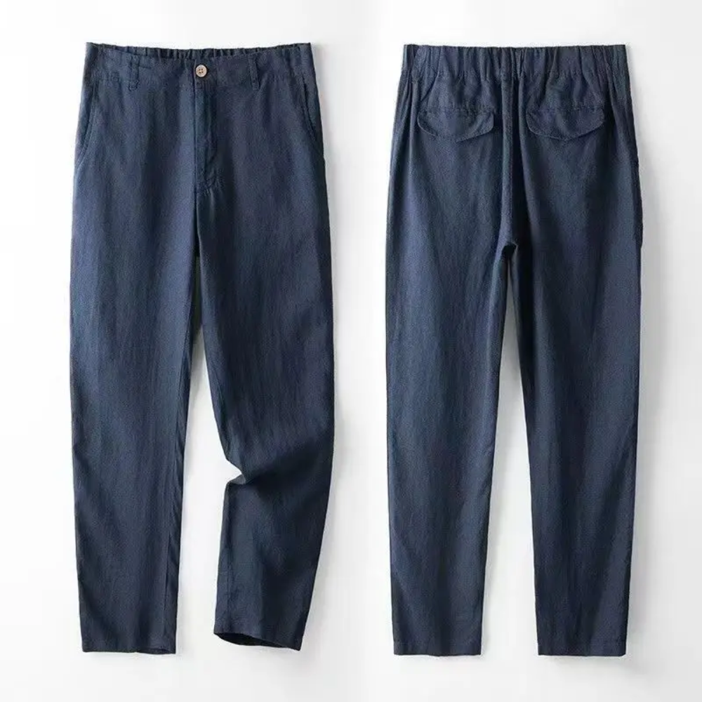 MONTIERO | Conjunto de lino cómodo y transpirable para hombre