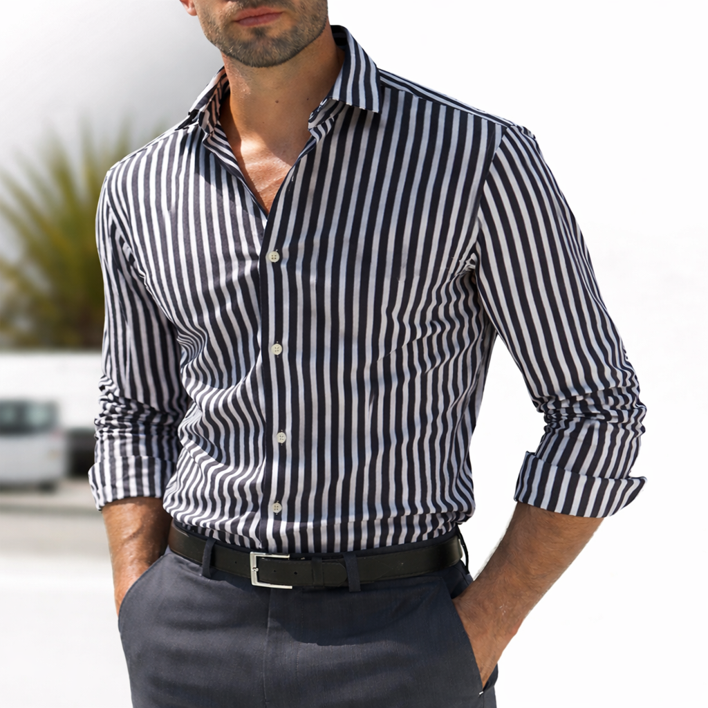 HAVEROQ | Camisa Elegante de Corte Ajustado para Hombre