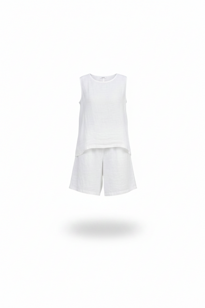 ZELANI | Conjunto de top sin mangas y shorts