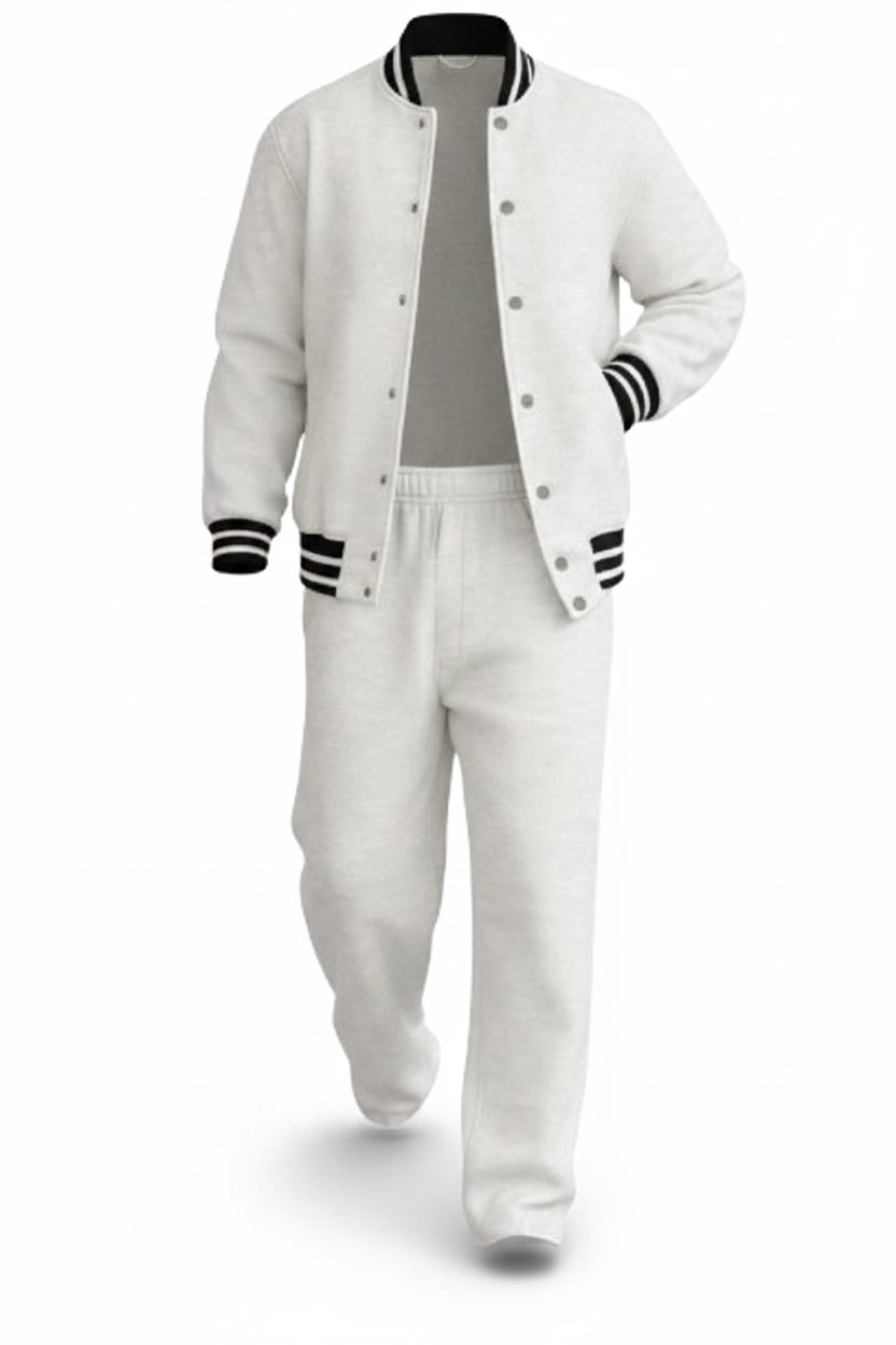 DEMERIO | Conjunto elegante de chaqueta y pantalón a rayas