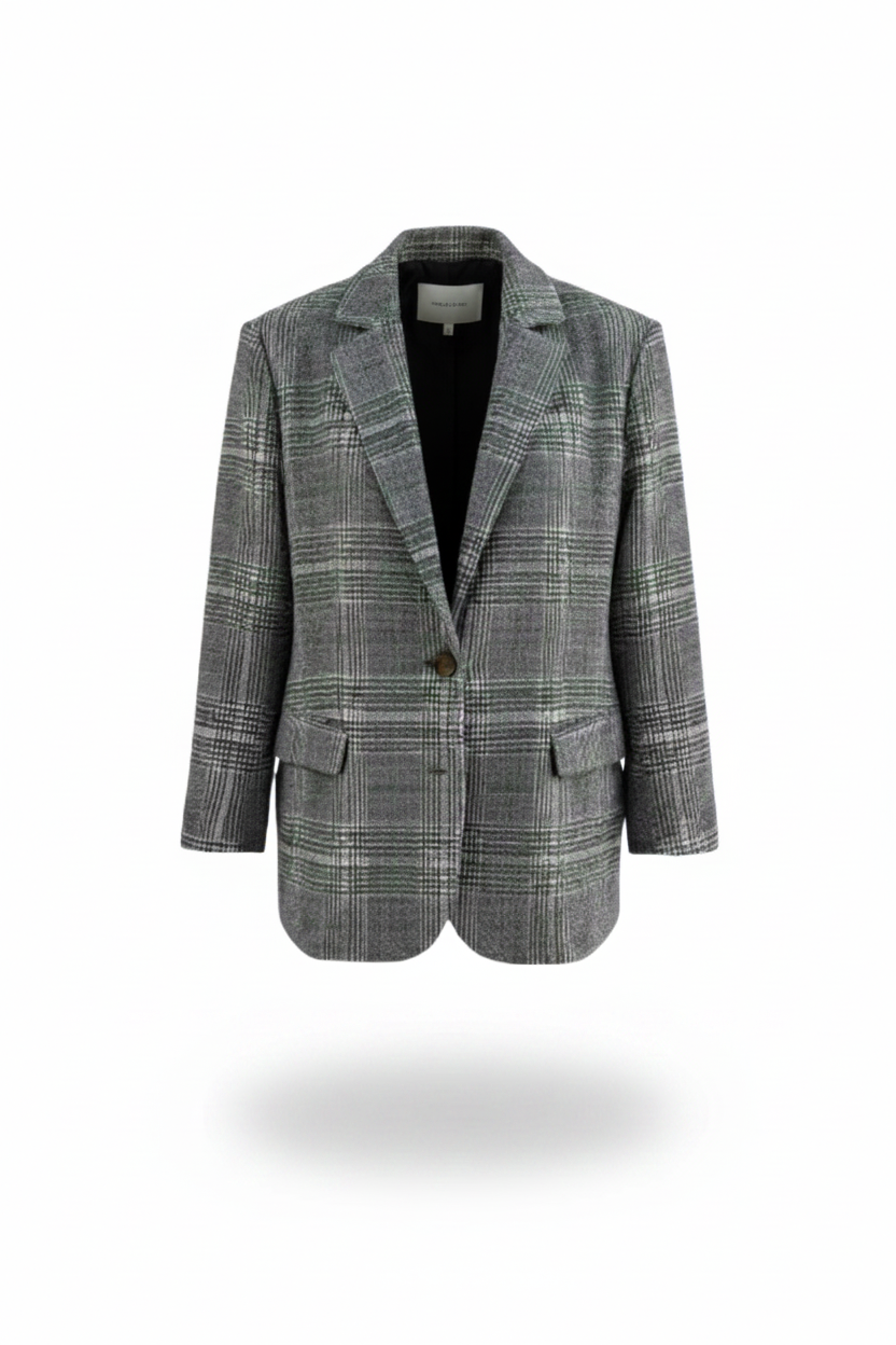 MELORAE | Blazer Casual Cuadros Clásicos