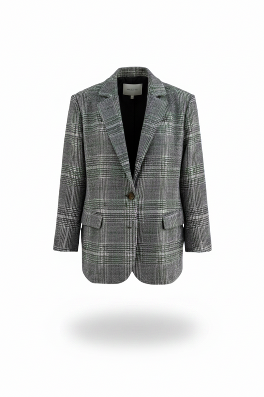 MELORAE | Blazer Casual Cuadros Clásicos