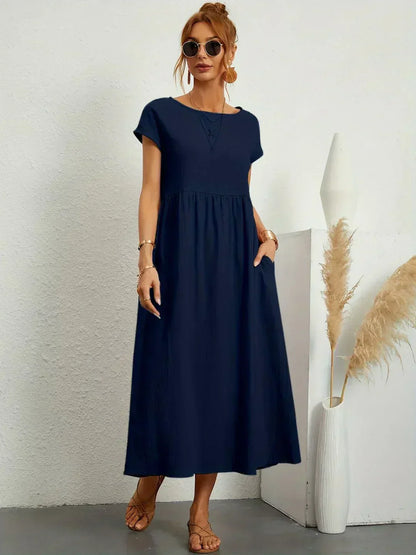 CALIRA | Midi de algodón vestido