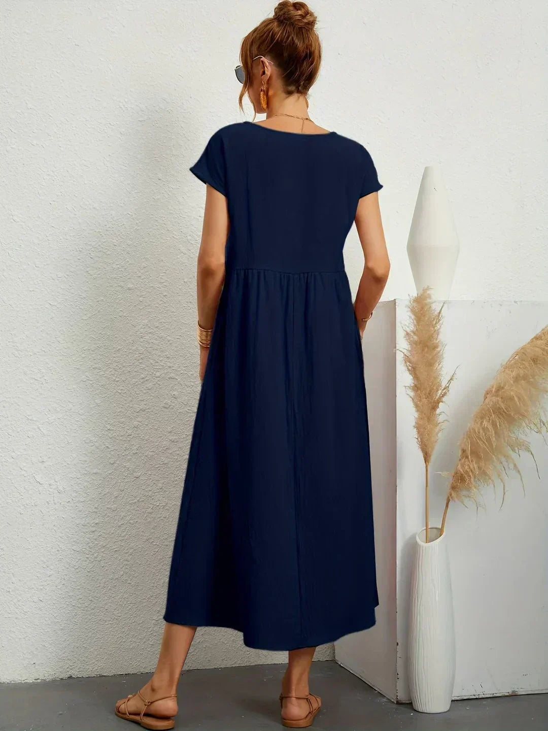 CALIRA | Midi de algodón vestido