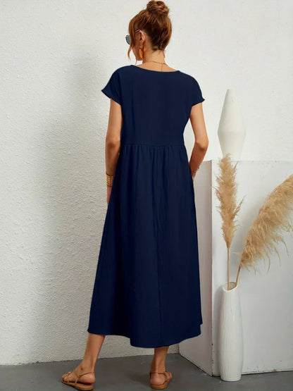 CALIRA | Midi de algodón vestido