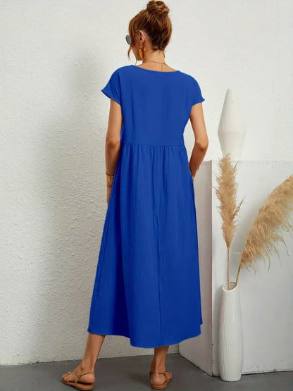 CALIRA | Midi de algodón vestido