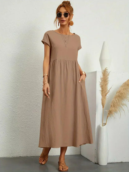 CALIRA | Midi de algodón vestido