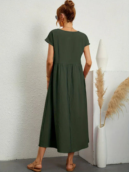 CALIRA | Midi de algodón vestido