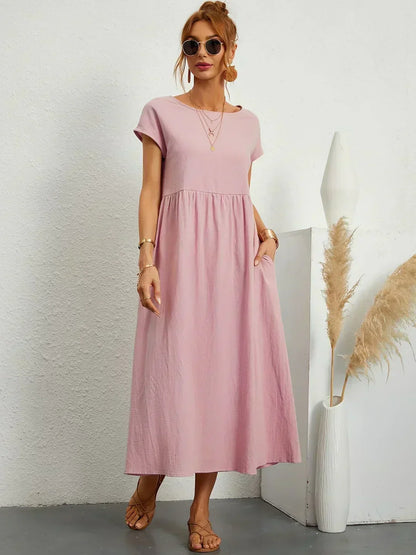 CALIRA | Midi de algodón vestido