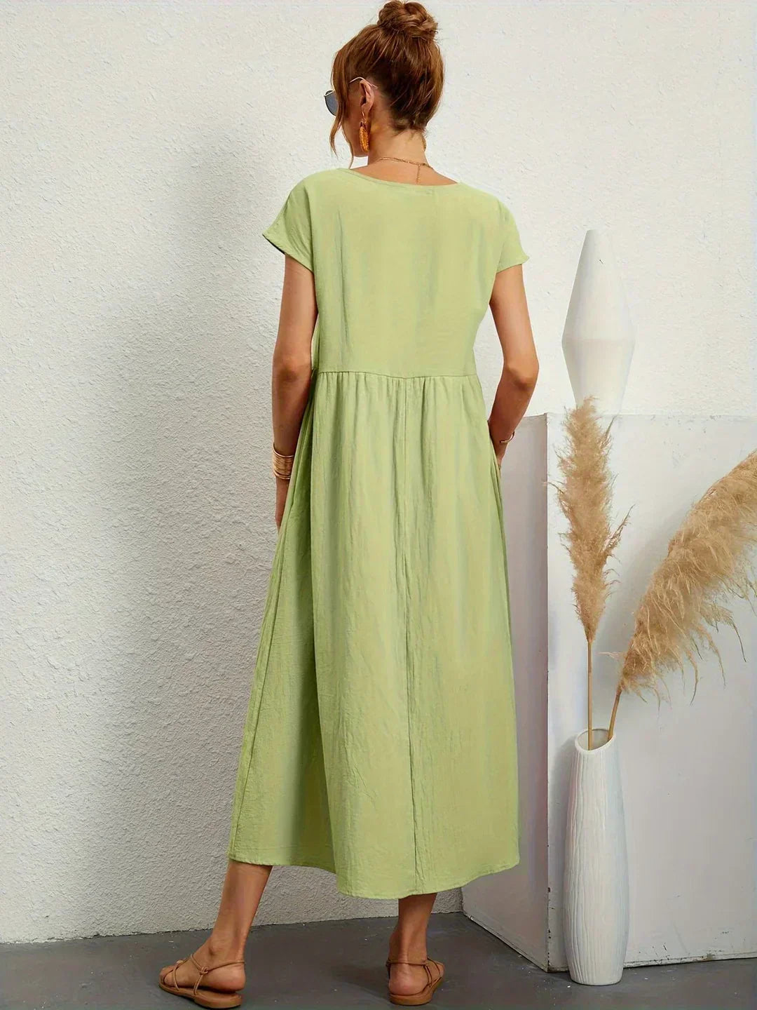 CALIRA | Midi de algodón vestido