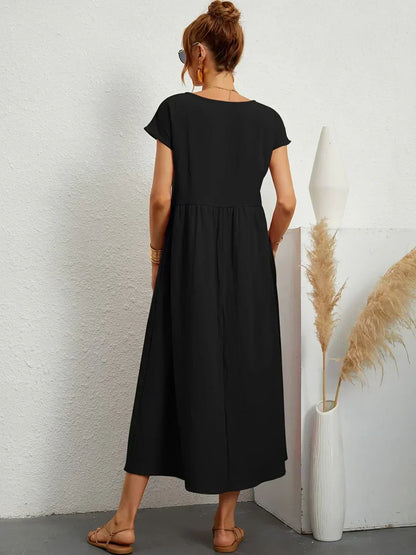 CALIRA | Midi de algodón vestido