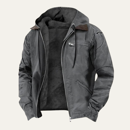 ALTIERIE | Chaqueta moderna con capucha y forro térmico para hombre
