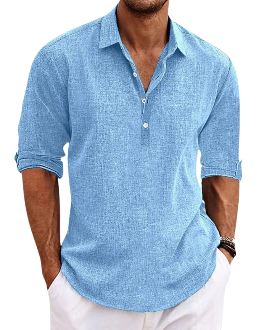 MIRELZO |  Camisa Clásica de Algodón Premium Elegante