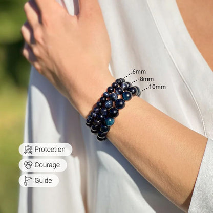 TALIA |  Pulsera "Ángel Guardián" en Ojo de Halcón