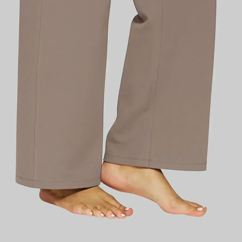 RYLENA | Tiro alto, tejido elástico, pantalones