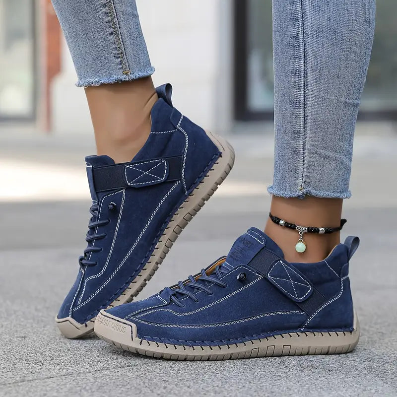KEVARA | Punta ancha de cuero zapatos