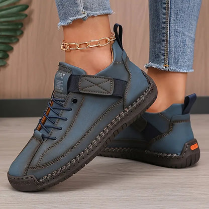 KEVARA | Punta ancha de cuero zapatos