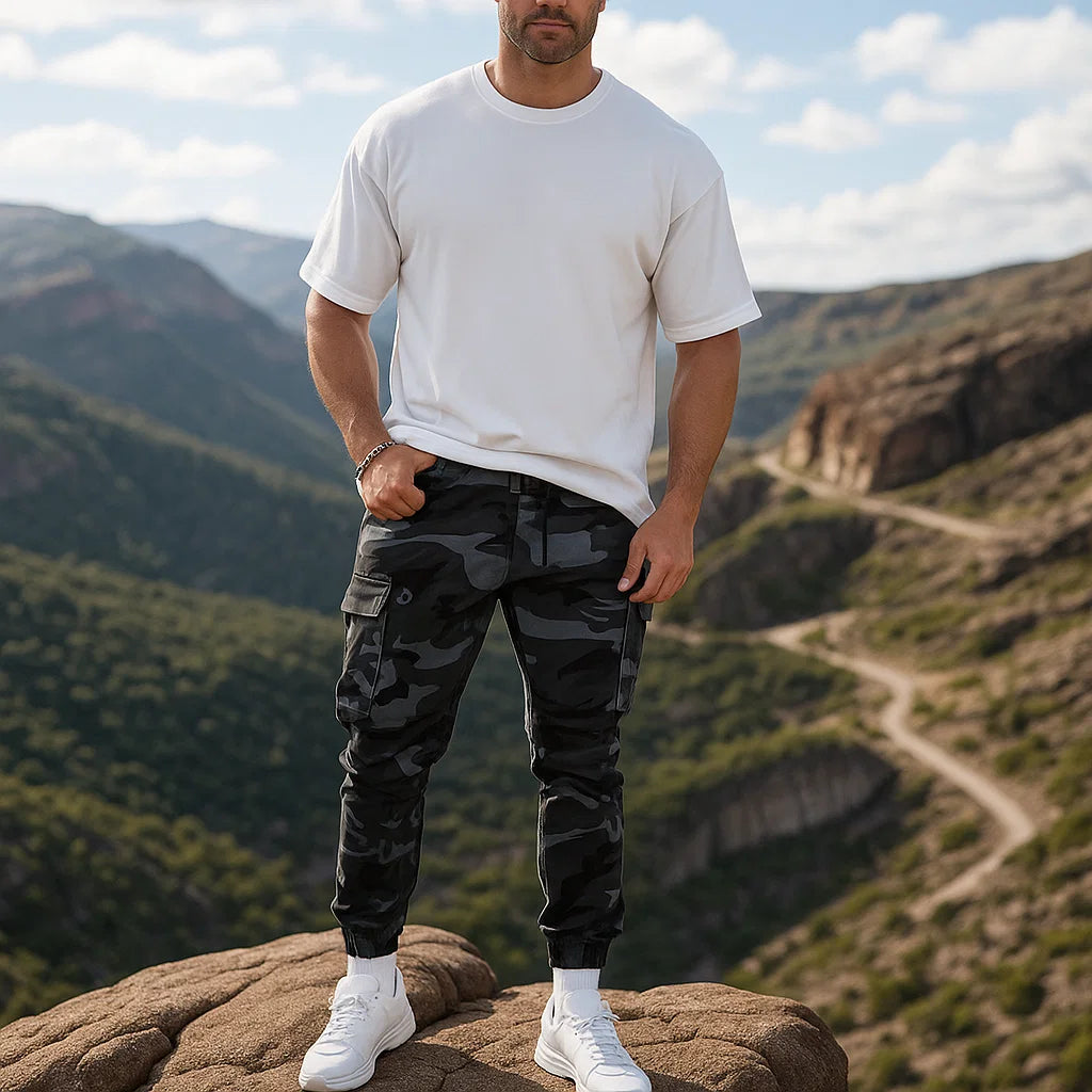 JORVEX | Pantalón cargo de camuflaje para hombre estilo urbano