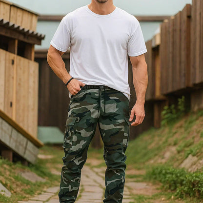 JORVEX | Pantalón cargo de camuflaje para hombre estilo urbano