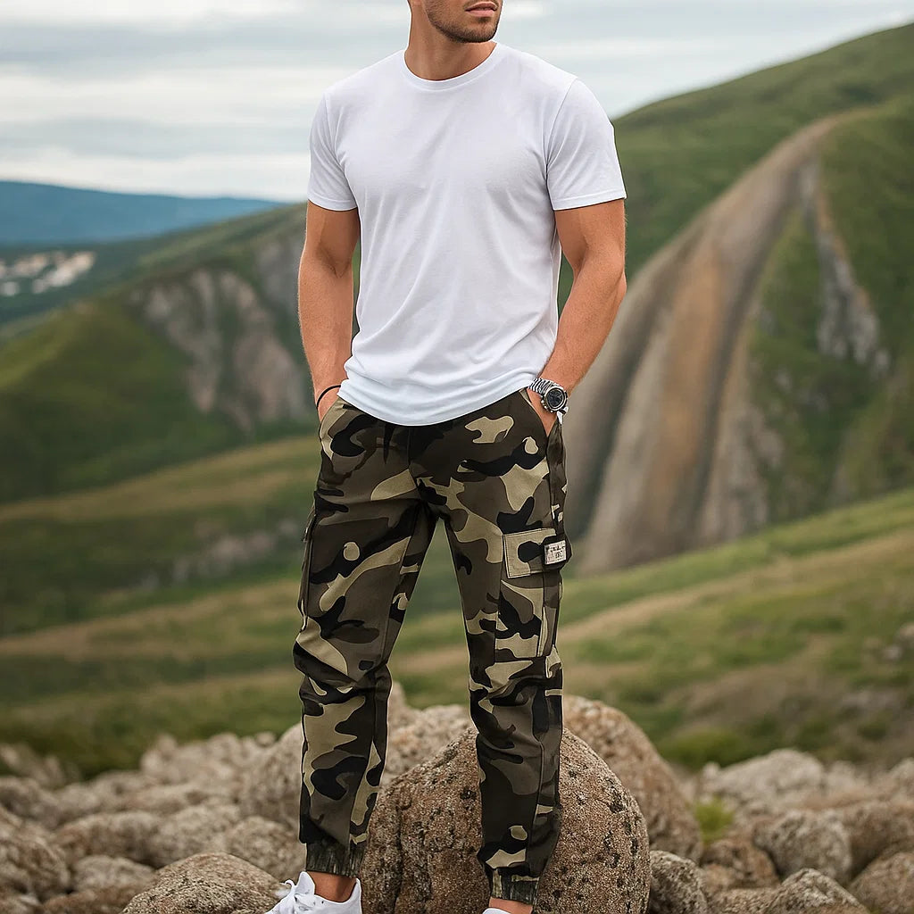 JORVEX | Pantalón cargo de camuflaje para hombre estilo urbano