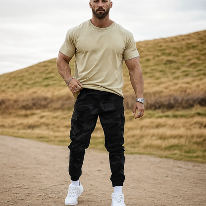 JORVEX | Pantalón cargo de camuflaje para hombre estilo urbano