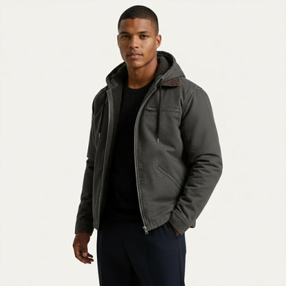 ALTIERIE | Chaqueta moderna con capucha y forro térmico para hombre