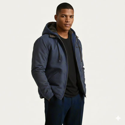 ALTIERIE | Chaqueta moderna con capucha y forro térmico para hombre